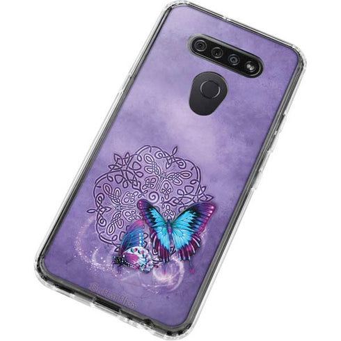 Butterfly Celtic Knot by Brigid Ashwood LG K51/Q51 Clear Case