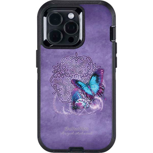 Butterfly Celtic Knot by Brigid Ashwood Otterbox Defender iPhone Skin