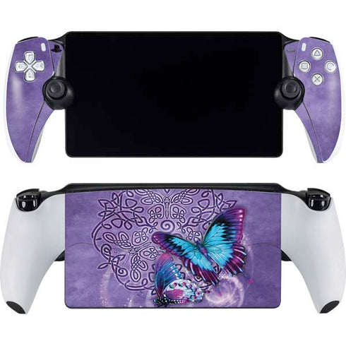 Butterfly Celtic Knot by Brigid Ashwood PlayStation Portal Remote Player Skin