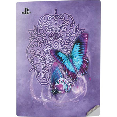 Brigid Ashwood Butterfly Celtic Knot PS5 Digital Edition Console Skin