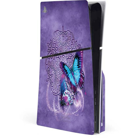 Butterfly Celtic Knot by Brigid Ashwood PS5 Slim Disk Console Skin