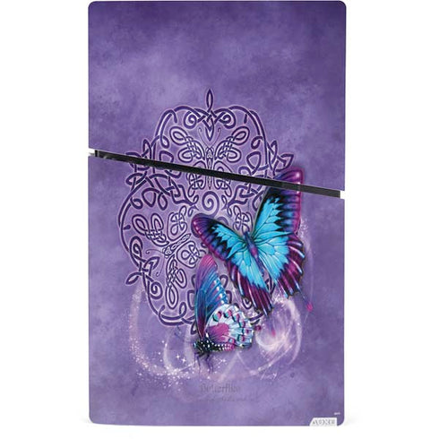 Butterfly Celtic Knot by Brigid Ashwood PS5 Slim Digital Edition Console Skin