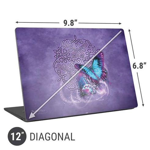 Brigid Ashwood Butterfly Celtic Knot Universal Laptop 12in (9.8 x 6.8in) Skin