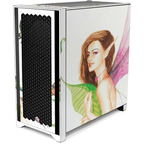 LA Williams Butterfly Fairy Corsair 4000D Tempered Glass Mid-Tower ATX Case Skin