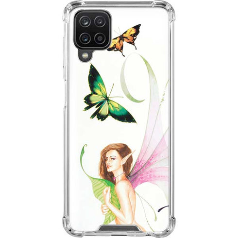 LA Williams Butterfly Fairy Galaxy A12 Clear Case