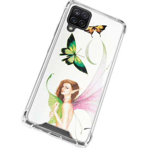 LA Williams Butterfly Fairy Galaxy A12 Clear Case