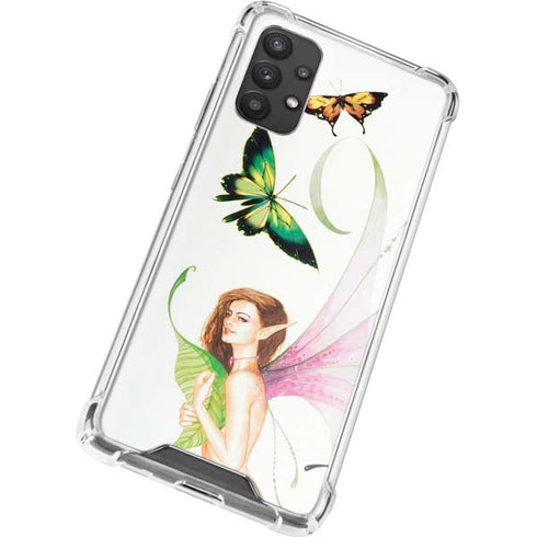 LA Williams Butterfly Fairy Galaxy A32 5G Clear Case