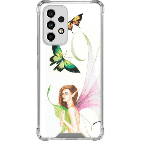 LA Williams Butterfly Fairy Galaxy A53 5G Clear Case