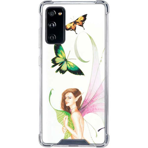 LA Williams Butterfly Fairy Galaxy S20 FE Clear Case