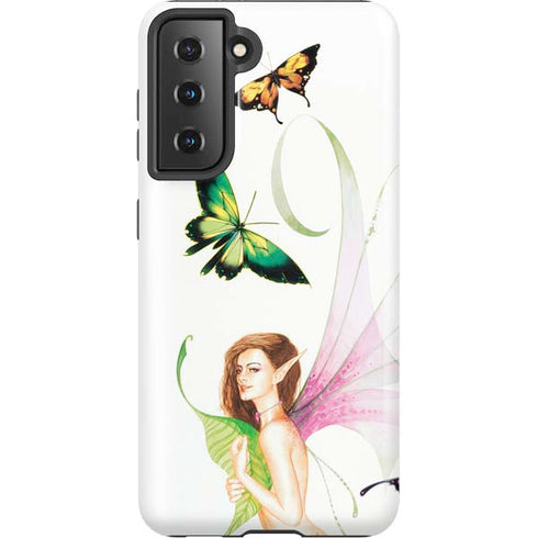 LA Williams Butterfly Fairy Galaxy S21 5G Pro Case