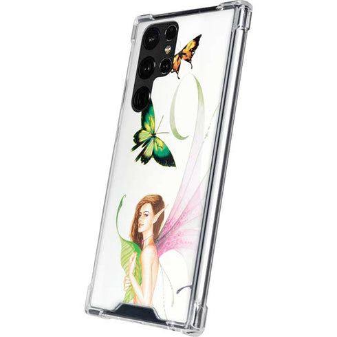 LA Williams Butterfly Fairy Galaxy S22 Ultra Clear Case