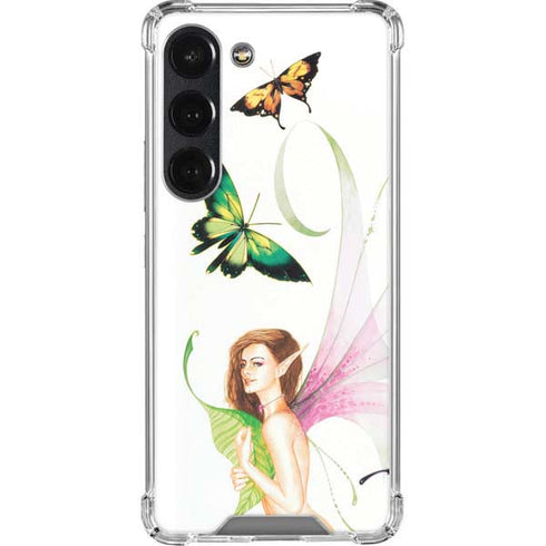 LA Williams Butterfly Fairy Galaxy S23 Clear Case