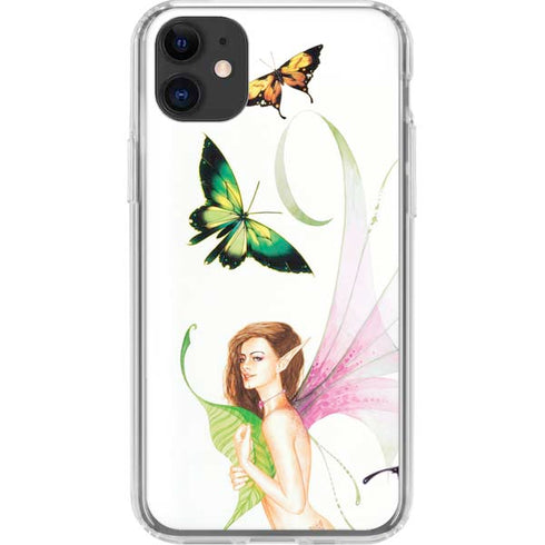 Butterfly Fairy by LA Williams iPhone 11 Clear Case