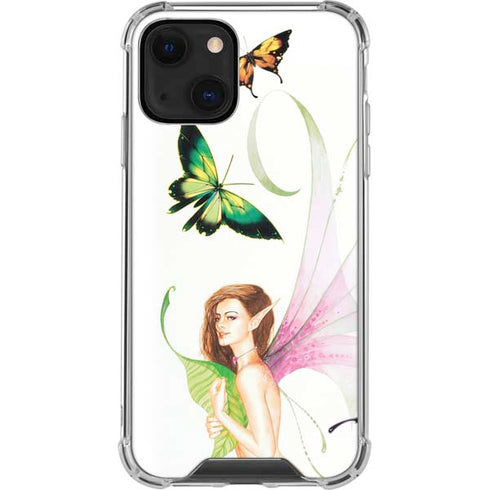 LA Williams Butterfly Fairy iPhone 14 Plus Clear Case