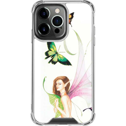LA Williams Butterfly Fairy iPhone 14 Pro Clear Case