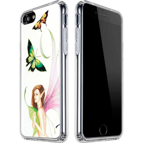 LA Williams Butterfly Fairy iPhone SE (2nd & 3rd Gen) Clear Case