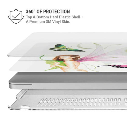 LA Williams Butterfly Fairy MacBook Pro 15in (2016-19) Case plus Skin