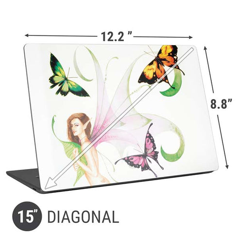 LA Williams Butterfly Fairy Universal Laptop 15in (12.2 x 8.8in) Skin
