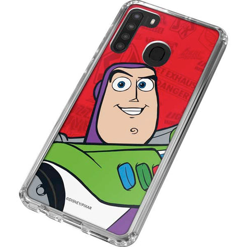 Disney Toy Story Buzz Lightyear Galaxy A21 Clear Case