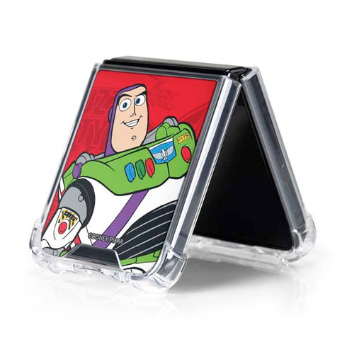 Disney Toy Story Buzz Lightyear Galaxy Z Flip5 5G Clear Case