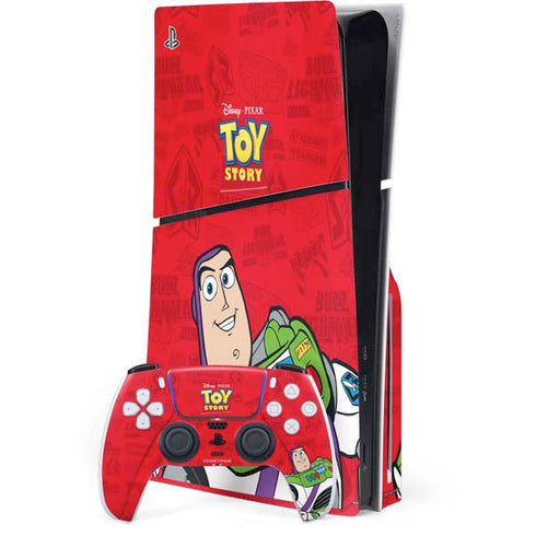 Disney Toy Story Buzz Lightyear PS5 Slim Disk Bundle Skin