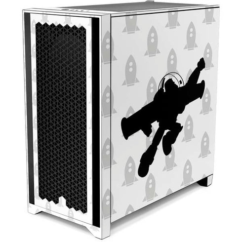 Disney Toy Story Buzz Lightyear Silhouette Corsair 4000D Tempered Glass Mid-Tower ATX Case Skin