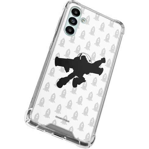 Disney Toy Story Buzz Lightyear Silhouette Galaxy A13 5G Clear Case
