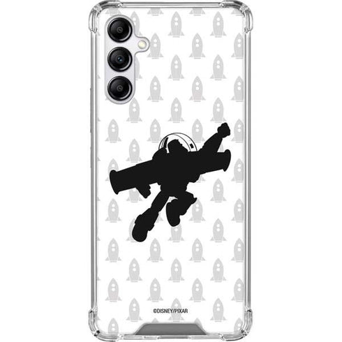 Disney Toy Story Buzz Lightyear Silhouette Galaxy A14 5G Clear Case