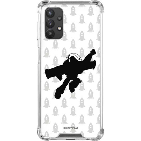 Disney Toy Story Buzz Lightyear Silhouette Galaxy A32 5G Clear Case