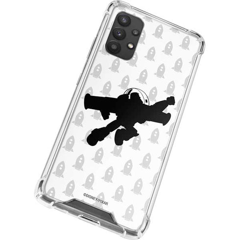 Disney Toy Story Buzz Lightyear Silhouette Galaxy A32 5G Clear Case