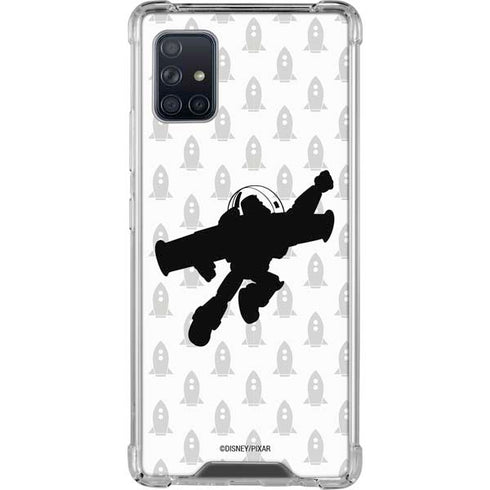 Disney Toy Story Buzz Lightyear Silhouette Galaxy A51 5G Clear Case