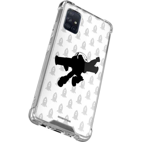 Disney Toy Story Buzz Lightyear Silhouette Galaxy A51 5G Clear Case