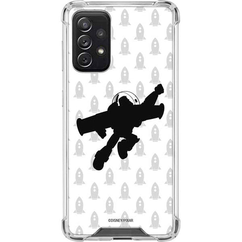 Disney Toy Story Buzz Lightyear Silhouette Galaxy A72 5G Clear Case