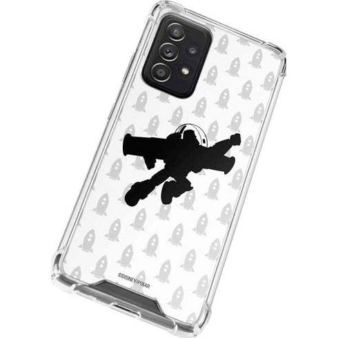 Disney Toy Story Buzz Lightyear Silhouette Galaxy A72 5G Clear Case