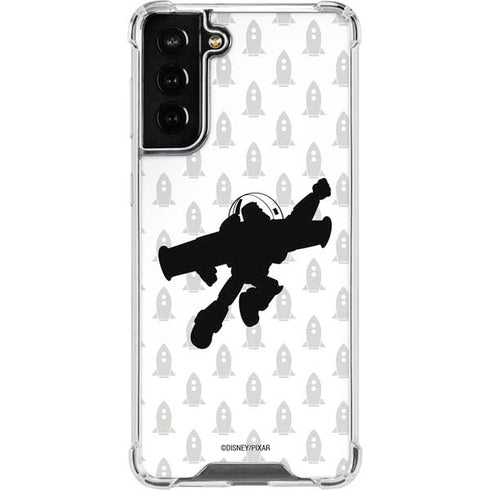Disney Toy Story Buzz Lightyear Silhouette Galaxy S21 FE Clear Case