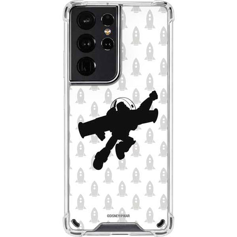 Disney Toy Story Buzz Lightyear Silhouette Galaxy S21 Ultra 5G Clear Case