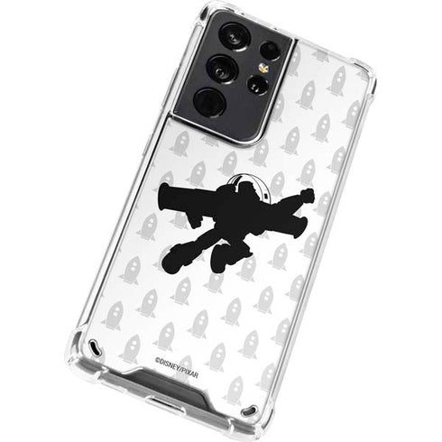 Disney Toy Story Buzz Lightyear Silhouette Galaxy S21 Ultra 5G Clear Case