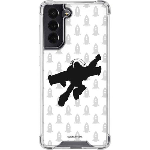 Disney Toy Story Buzz Lightyear Silhouette Galaxy S22 Clear Case