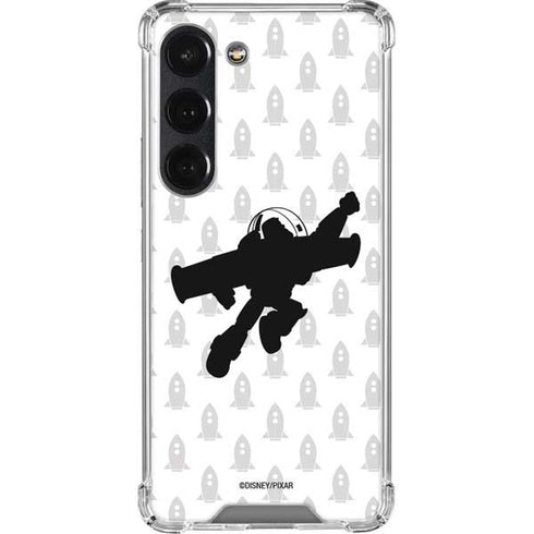 Disney Toy Story Buzz Lightyear Silhouette Galaxy S23 Clear Case