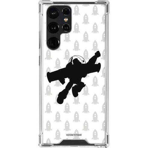 Disney Toy Story Buzz Lightyear Silhouette Galaxy S24 Ultra Clear Case