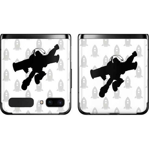 Disney Toy Story Buzz Lightyear Silhouette Galaxy Z Flip Skin