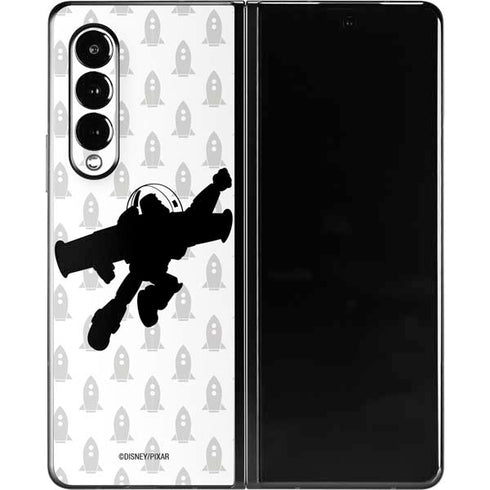 Disney Toy Story Buzz Lightyear Silhouette Galaxy Z Fold3 5G Skin