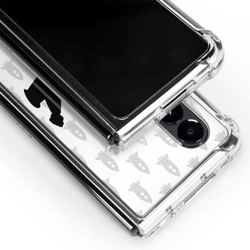 Disney Toy Story Buzz Lightyear Silhouette Galaxy Z Fold4 5G Clear Case