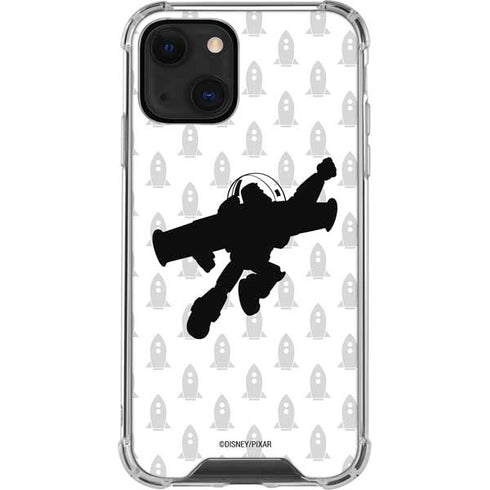 Disney Toy Story Buzz Lightyear Silhouette iPhone 14 Plus Clear Case