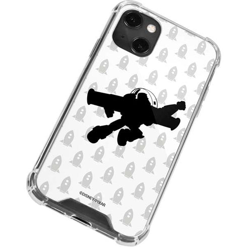 Disney Toy Story Buzz Lightyear Silhouette iPhone 14 Plus Clear Case