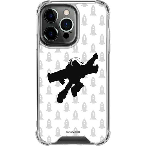Disney Toy Story Buzz Lightyear Silhouette iPhone 15 Pro Clear Case