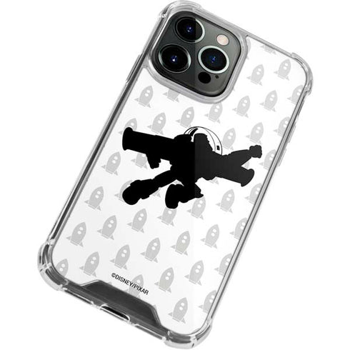 Disney Toy Story Buzz Lightyear Silhouette iPhone 15 Pro Clear Case