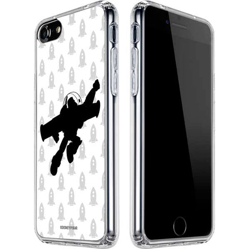 Disney Toy Story Buzz Lightyear Silhouette iPhone SE (2nd & 3rd Gen) Clear Case