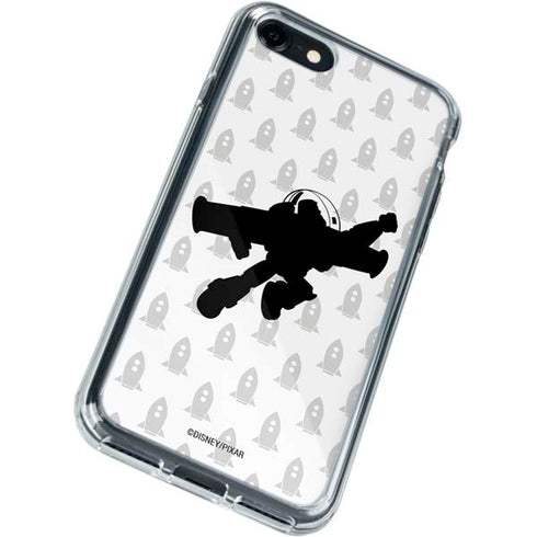 Disney Toy Story Buzz Lightyear Silhouette iPhone SE (2nd & 3rd Gen) Clear Case