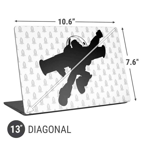 Disney Toy Story Buzz Lightyear Silhouette Universal Laptop 13in (10.6 x 7.6in) Skin